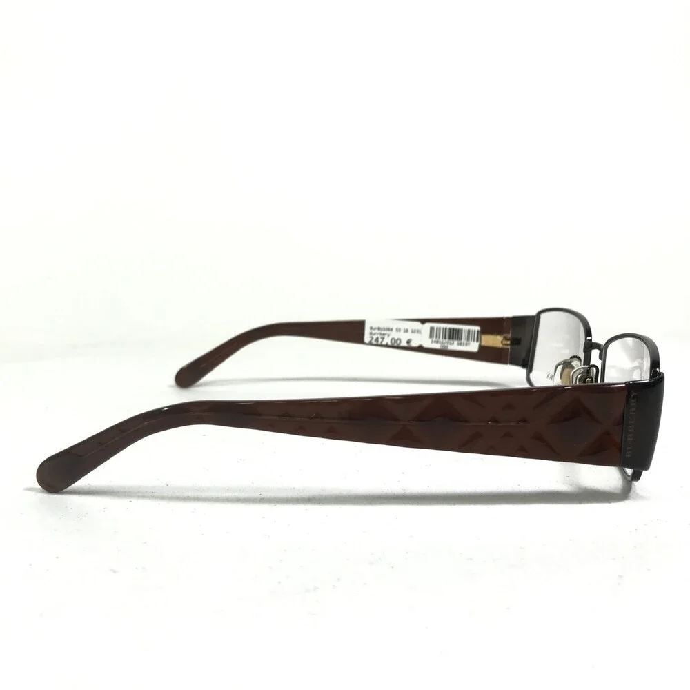 Burberry B1064 1031 Eyeglasses Frames Brown Checkered Square Full Rim 53-16-130
